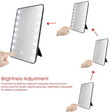 Load image into Gallery viewer, Snatched Selection Makeup Vanity Mirror with 16 LEDs with Touch Dimmer Switch Battery Operated. Great for Travel