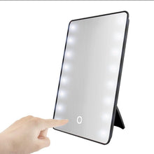 Load image into Gallery viewer, Snatched Selection Makeup Vanity Mirror with 16 LEDs with Touch Dimmer Switch Battery Operated. Great for Travel