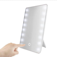 Load image into Gallery viewer, Snatched Selection Makeup Vanity Mirror with 16 LEDs with Touch Dimmer Switch Battery Operated. Great for Travel