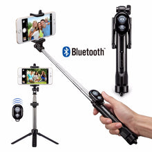 Load image into Gallery viewer, Mini Selfie Stick Foldable Tripod 3 in 1 Universal Romote Bluetooth Stick For IOS iPhone 6 6s 7 Samsung Android