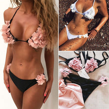 Load image into Gallery viewer, Floral Bikini Set Push-up Bra Swimsuit