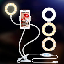 Load image into Gallery viewer, Photo Studio Selfie LED Ring Light with Cell Phone Mobile Holder