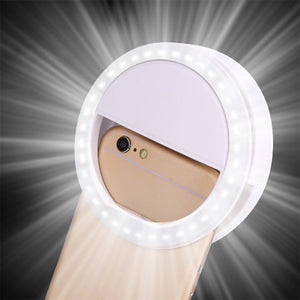 Universal Selfie LED Ring Light For iPhone 8 7 6 Plus Samsung