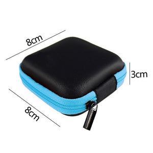 Earphone Wire Organizer Box Data Line Cables Storage Box Case Container Coin Headphone Protective Box Case Container